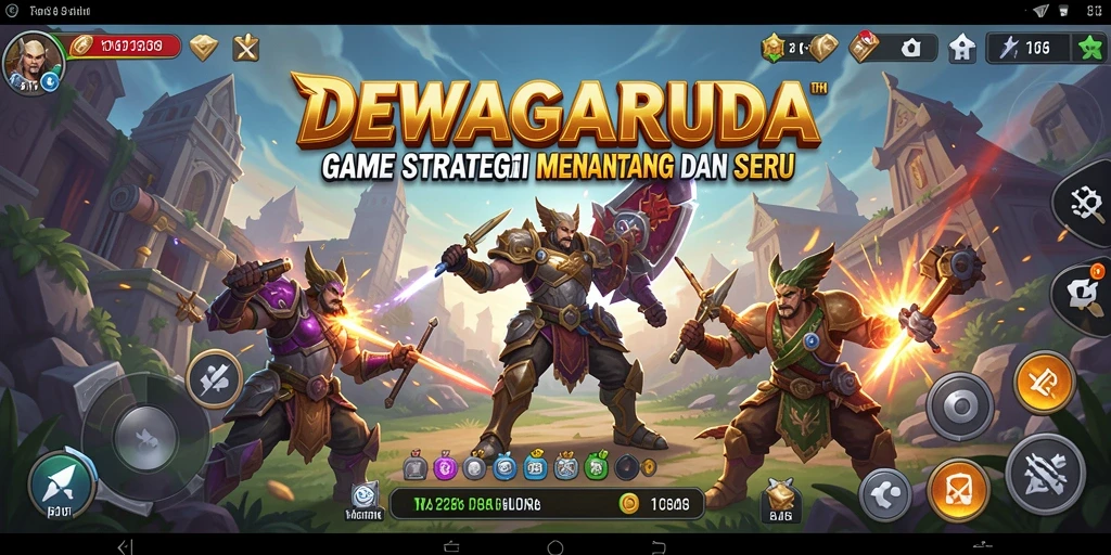 Tampilan menarik dari gameplay DEWAGARUDA yang penuh strategi.