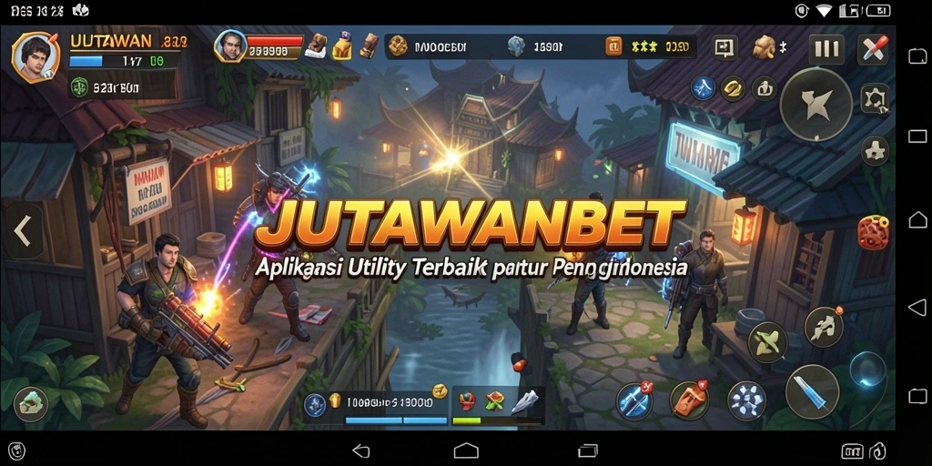 Tampilan antarmuka JUTAWANBET yang user-friendly dan fungsi utility yang bermanfaat.