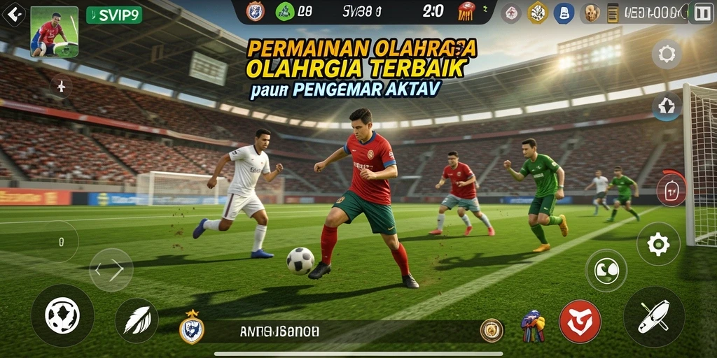 Tangkapan layar gameplay SVIP9 dengan aksi olahraga yang mendebarkan.