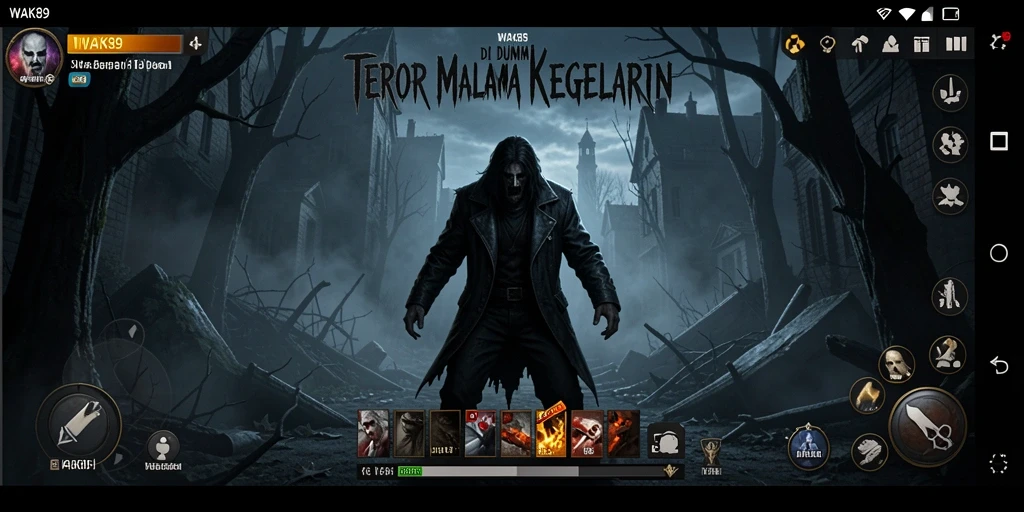Screenshot menampilkan gameplay WAK89 yang mencekam dan atmosfer Horror.