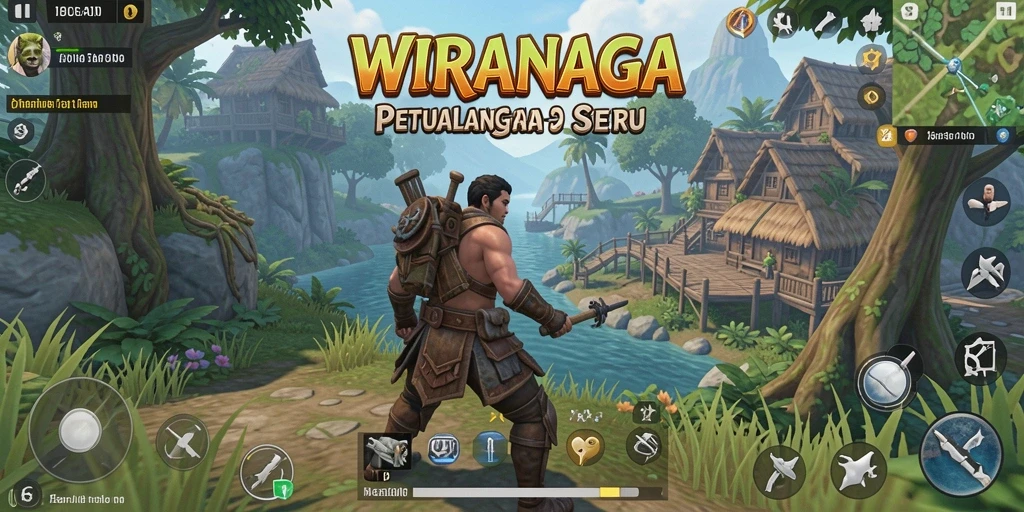 Tampilan gameplay WIRANAGA yang memukau dalam dunia Open World.